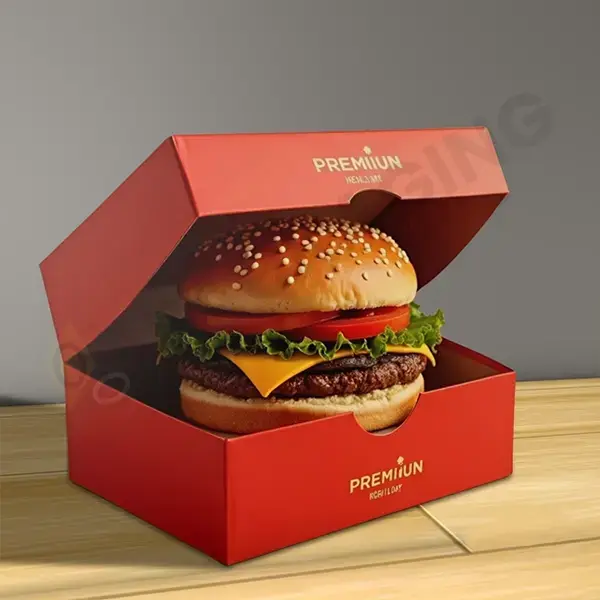 printed burger box