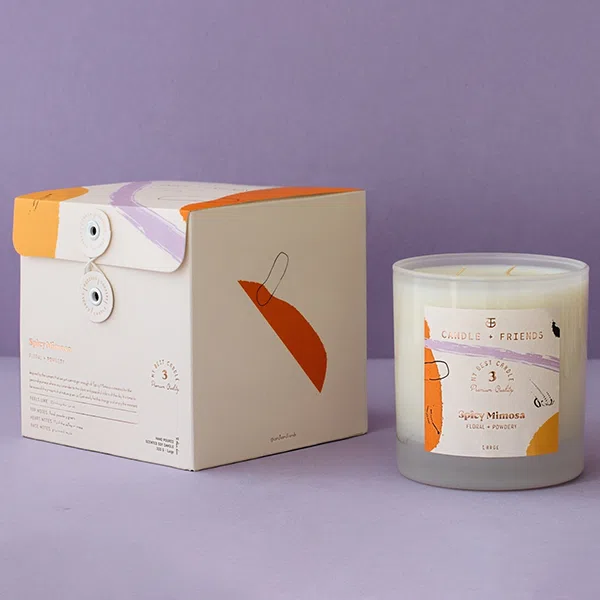 seed embedded candle boxes